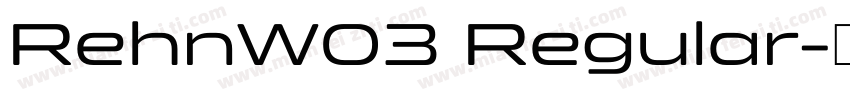 RehnW03 Regular字体转换